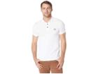 Boss Orange Short Sleeve Polo With Logo Patch (white) Men's Short Sleeve Pullover