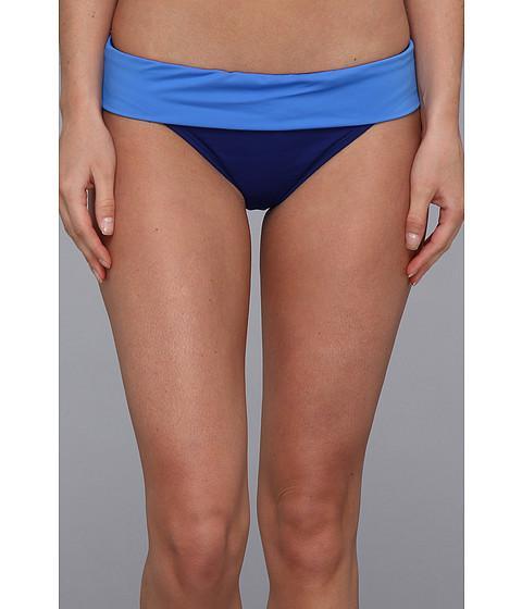Tommy Bahama Deck Piping Wide Band Hipster Bottom (offshore Blue/haiti) Women's Swimwear