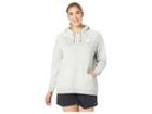 Nike Plus Size Rally Extended Hoodie (grey Heather/pale Grey/white) Women's Sweatshirt