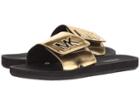 Michael Michael Kors Mk Slide (gold Mirror Metallic 1) Women's Sandals