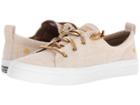 Sperry Crest Vibe Metallic (gold) Women's Lace Up Casual Shoes
