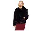Catherine Catherine Malandrino Long Sleeve Faux Fur Jacket (black) Women's Coat