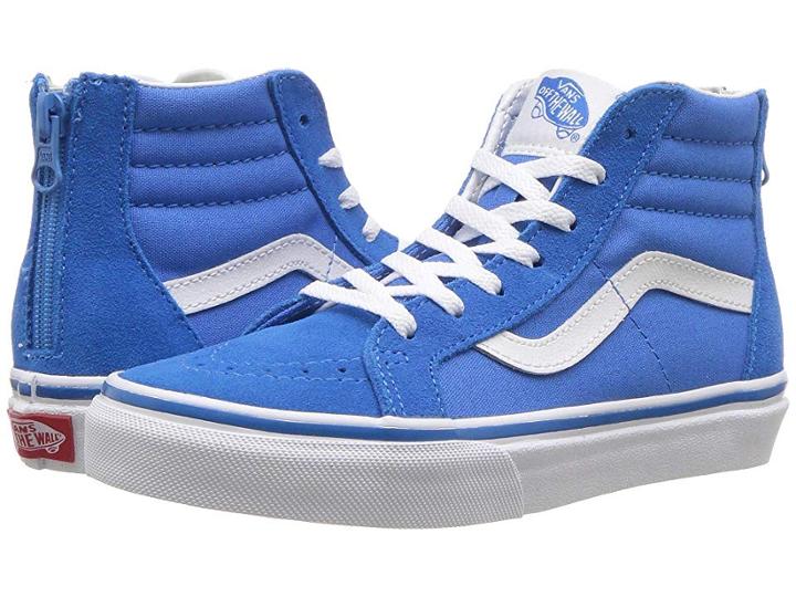 Vans Kids Sk8-hi Zip (little Kid/big Kid) (indigo Bunting/true White) Boys Shoes