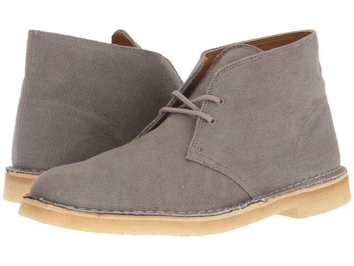 Clarks Desert Boot (taupe Canvas) Men's Boots
