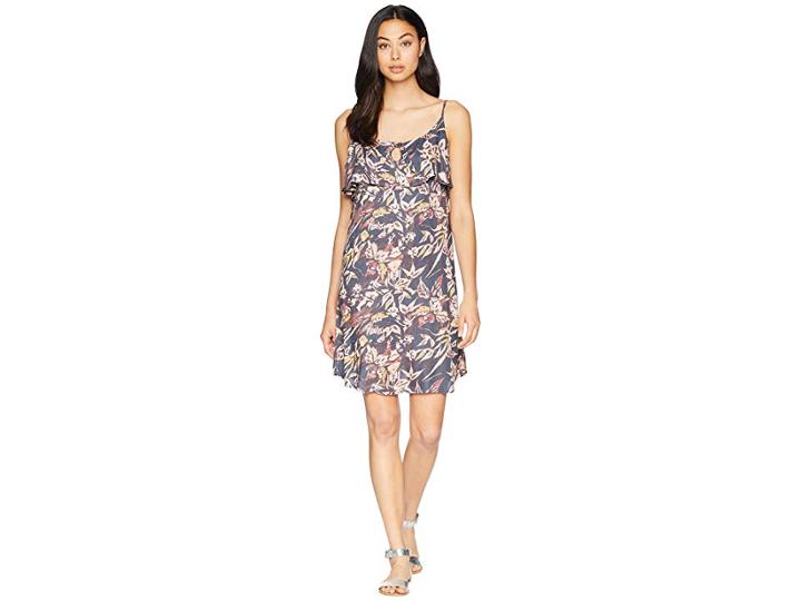 Roxy Still Waking Up Printed Dress (turbulence Pendulum) Women's Dress