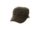San Diego Hat Company Cth8144 Washed Faux Sherpa Cadet With Faux Leather Side Detail (brown) Caps