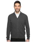 Dockers Premium Shawl Cardigan (charcoal Heather) Men's Sweater