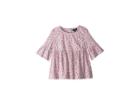 Polo Ralph Lauren Kids Floral Bell-sleeve Top (little Kids) (white/pink/multi) Girl's Clothing