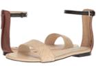 Cole Haan Genevieve Weave Sandal (nude Genevieve Weave/harvest Brown Leather) Women's Shoes