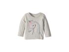Peek Unicorn Tee (infant) (light Heather Grey) Girl's T Shirt
