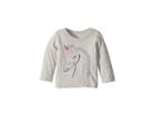 Peek Unicorn Tee (infant) (light Heather Grey) Girl's T Shirt