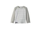 Toobydoo Long Sleeve Baseball Tee (toddler/little Kids/big Kids) (grey Stripe) Boy's T Shirt