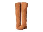 Frye Ray Fringe Over-the-knee (camel Suede) Women's Boots