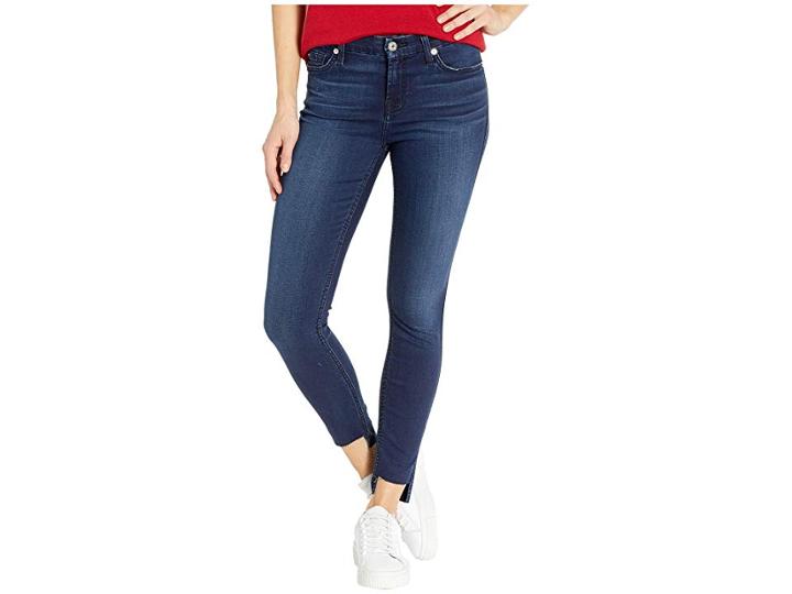 7 For All Mankind Ankle Skinny Step Hem In Varnish (varnish) Women's Jeans