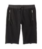 Hudson Kids French Terry Shorts In Black (big Kids) (black) Boy's Shorts