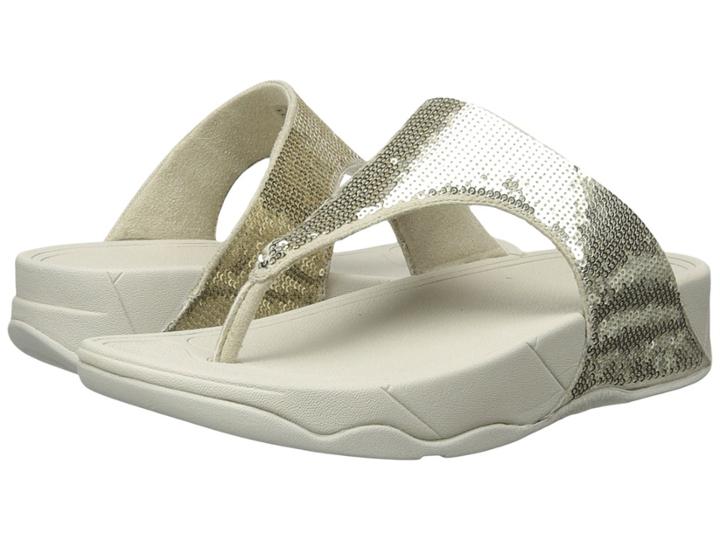 Fitflop Electratm Classic Toe Post (pale Gold) Women's Sandals