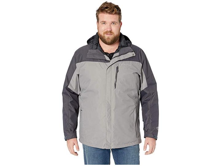 Columbia Big Tall Whirlibirdtm Iii Interchange Jacket (boulder/shark/black) Men's Coat
