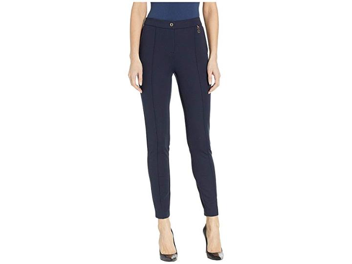 Tommy Hilfiger Slim Leg Ponte Pants (midnight) Women's Casual Pants