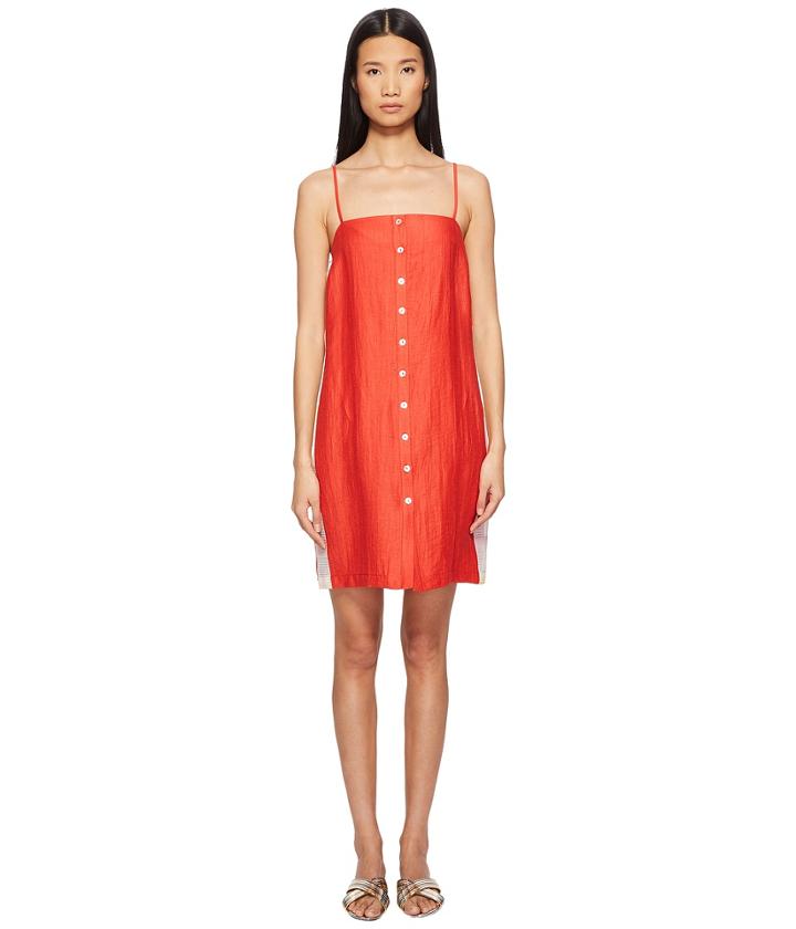Flagpole Sandy Dress Cover-up (strawberry/stripe) Women's Swimwear