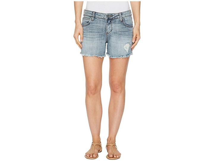 Kut From The Kloth Gidget Fray Shorts In Ladylike (ladylike/medium Base Wash) Women's Shorts