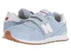 New Balance Kids Yv574v1 (little Kid/big Kid) (light Porcelain Blue/white) Girls Shoes