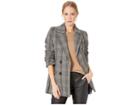 Avec Les Filles Plaid Double-breasted Blazer (herringbone Multi) Women's Coat