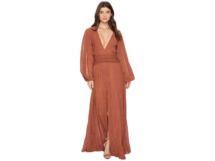 Jen's Pirate Booty Lapis Maxi Dress (rust) Women's Dress