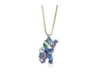 Betsey Johnson Elephant Pendant Long Necklace (blue) Necklace