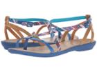 Crocs Isabella Gladiator Graphic Sandal (blue Jean/gold) Women's  Shoes