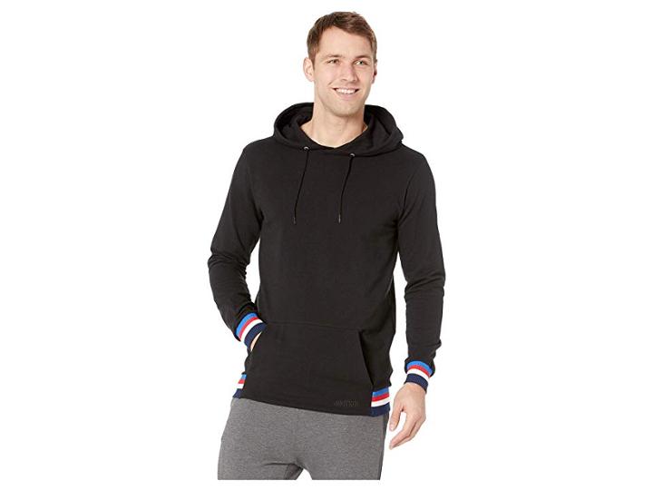 Asics Tiger Logo Sweat Pullover Hoodie (performance Black) Men's Sweatshirt