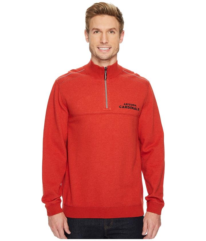 Tommy Bahama Reversible Nfl Flip Drive 1/2 Zip Pullover (cardinals) Men's Clothing