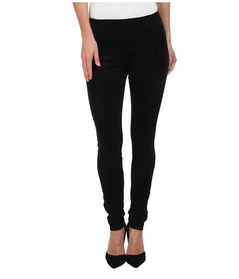 Calvin Klein Jeans Seamed Suede Legging (black) Women's Casual Pants