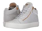 Giuseppe Zanotti May London Mid Top Zayn Sneaker (white) Men's Lace Up Casual Shoes