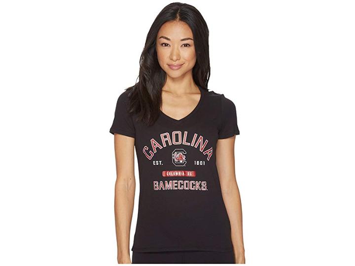 Champion College South Carolina Gamecocks University V-neck Tee (black) Women's T Shirt