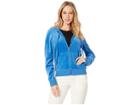 Juicy Couture Crowned Couture Velour Robertson Jacket (sea) Women's Clothing