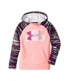 Under Armour Kids Af Big Logo Hoodie (big Kids) (pop Pink/purple Rave/purple Rave) Girl's Sweatshirt