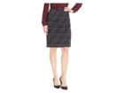 Calvin Klein Ponte Printed Skirt (black/cream) Women's Skirt