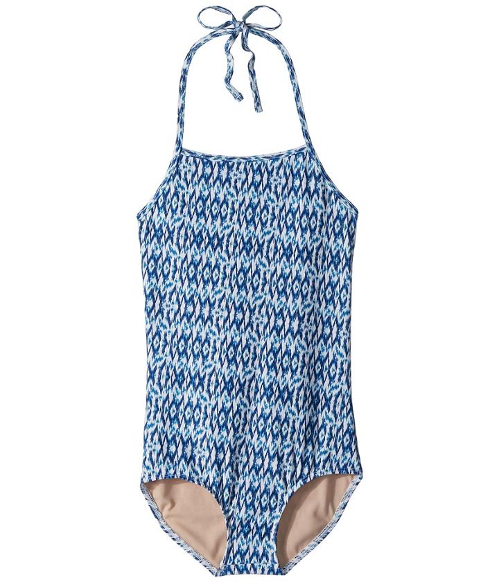 Toobydoo Tropical Multi Blue One-piece Swimsuit (infant/toddler/little Kids/big Kids) (blue) Girl's Swimsuits One Piece