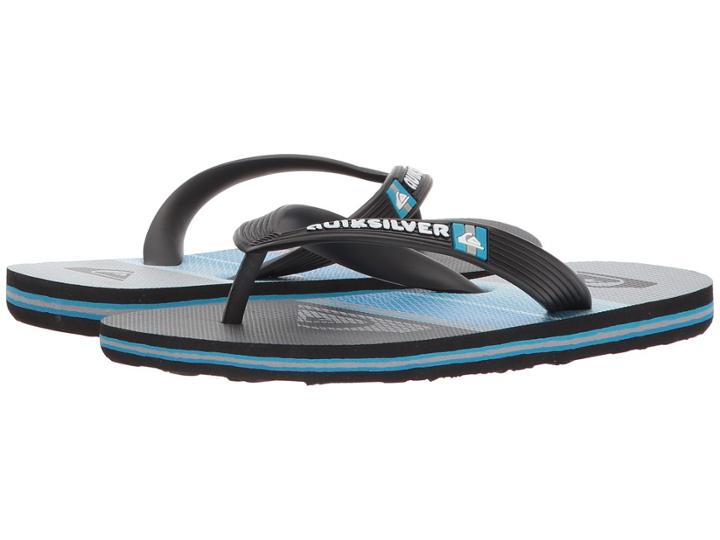 Quiksilver Kids Molokai Highline Slab (toddler/little Kid/big Kid) (black/blue/grey) Boys Shoes