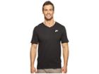 Nike Sportswear Futura V-neck Tee (black/black/white) Men's T Shirt