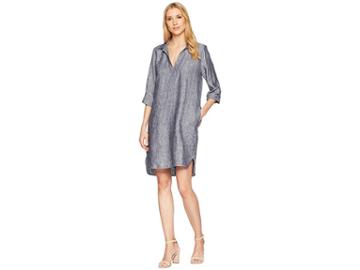 Elliott Lauren Linen Shirtdress (charcoal) Women's Dress