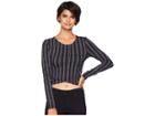 Rvca Woodland Long Sleeve Shirt (black) Women's Clothing