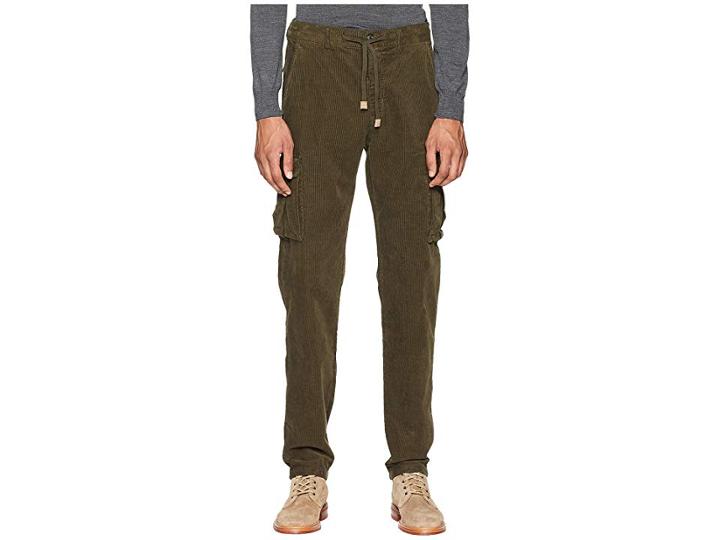 Eleventy Cord Cargo Jogger Pants (military) Men's Casual Pants