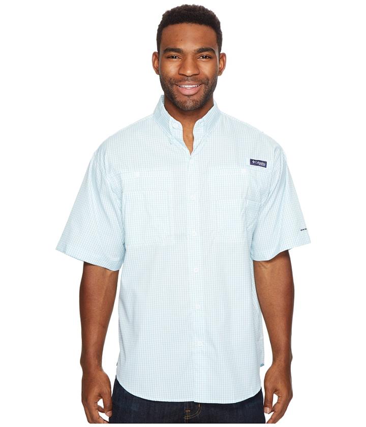 Columbia Super Tamiamitm Short Sleeve Shirt (moxie Gingham) Men's Clothing
