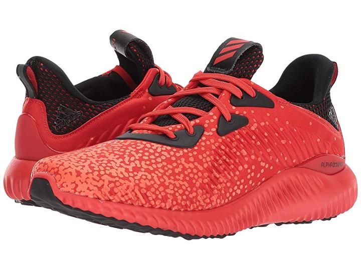 Adidas Kids Alphabounce (big Kid) (red/black/solar Orange) Kids Shoes