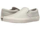 Vans Classic Slip-ontm ((embossed Leather) Glacier Gray/blanc De Blanc) Skate Shoes