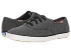 Keds Champion Twill Stripe Jersey (charcoal) Women's Lace Up Casual Shoes