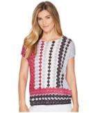 Nic+zoe Stained Glass Top (multi) Women's Sweater
