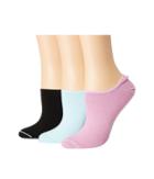 Hue Sneaker Liner 3-pair Pack (pink Flirt Pack) Women's Crew Cut Socks Shoes