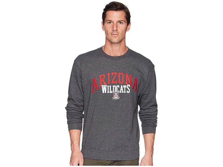 Champion College Arizona Wildcats Eco(r) Powerblend(r) Crew (granite Heather) Boy's Short Sleeve Pullover